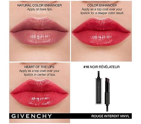 givenchy black lipstick dupe|Givenchy rouge interdit temptation black.